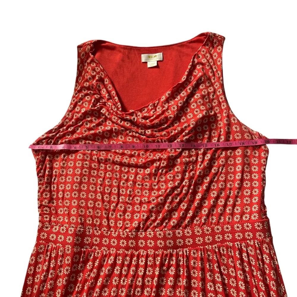 Maeve by Anthropologie Brianne Cowl Neck Daisy Print Dress, Size X-Large XL - Picture 6 of 12